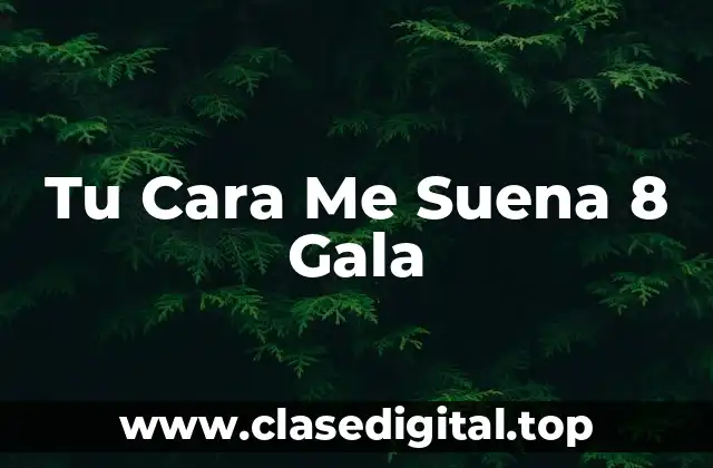 Tu Cara Me Suena 8 Gala