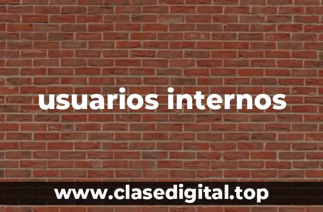 usuarios internos