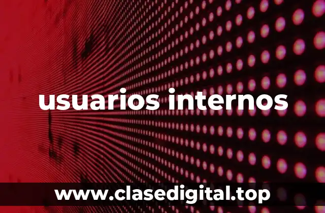 usuarios internos