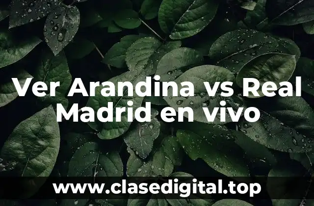 Ver Arandina vs Real Madrid en vivo