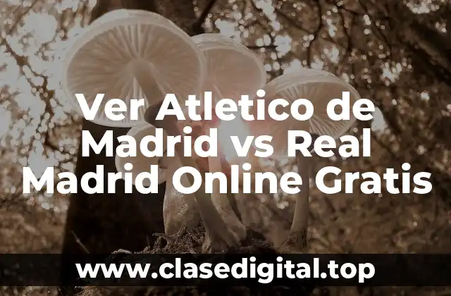 Ver Atletico de Madrid vs Real Madrid Online Gratis