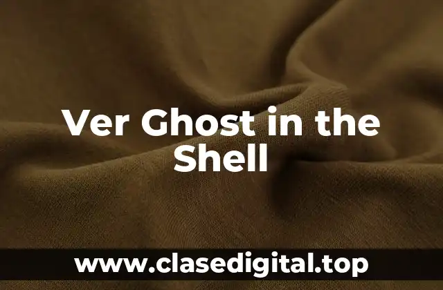 Ver Ghost in the Shell