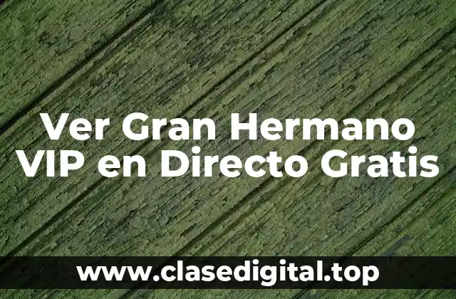 Ver Gran Hermano VIP en Directo Gratis
