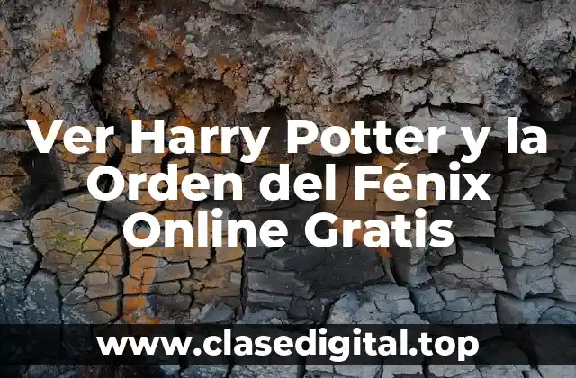 Ver Harry Potter y la Orden del Fénix Online Gratis