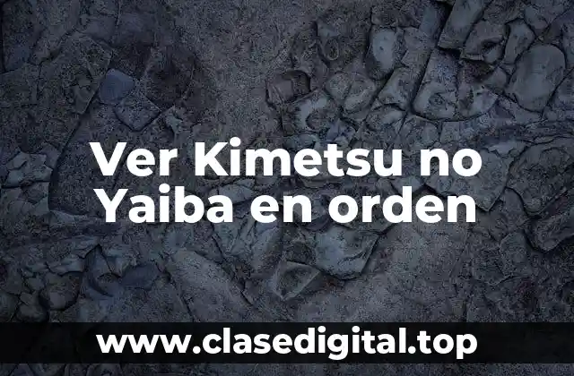 ¿Qué es Kimetsu no Yaiba?