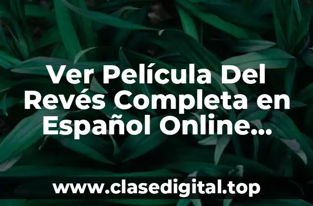 Ver Película Del Revés Completa en Español Online Gratis