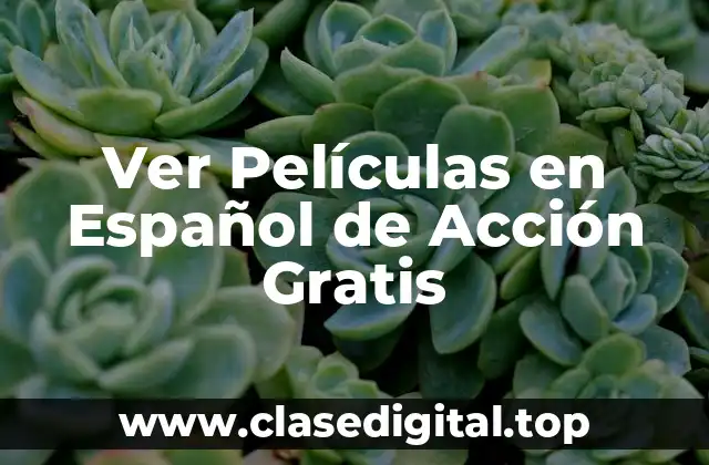 Ver Películas en Español de Acción Gratis