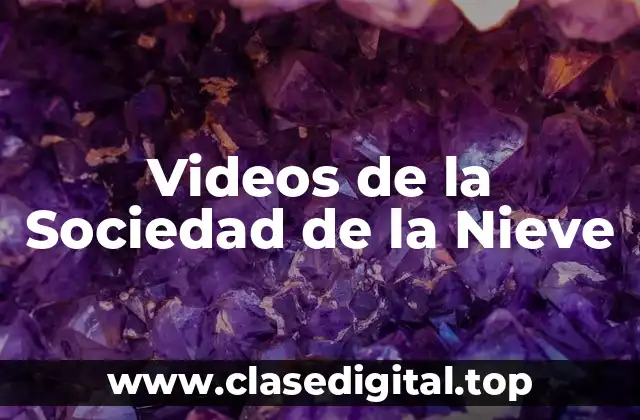 Videos de la Sociedad de la Nieve
