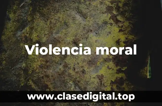 Violencia moral