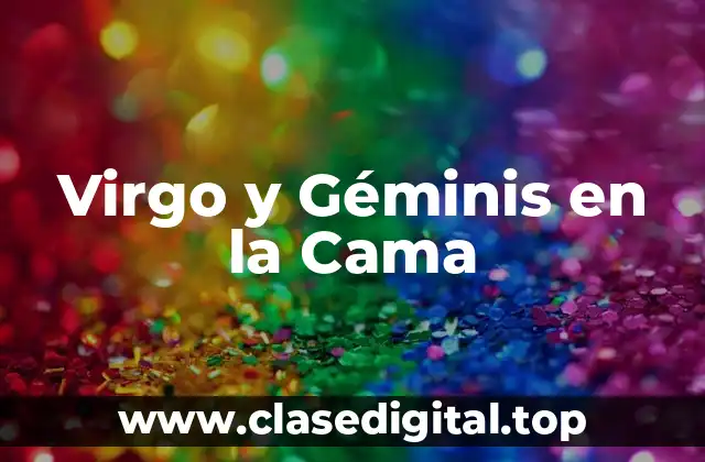 Virgo y Géminis en la Cama