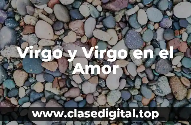 Virgo y Virgo en el Amor