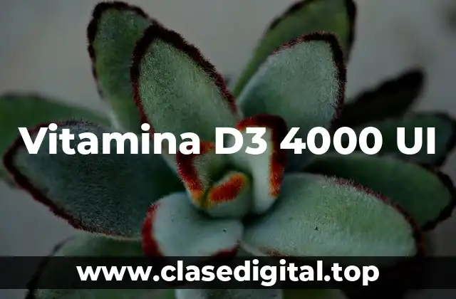 Vitamina D3 4000 UI