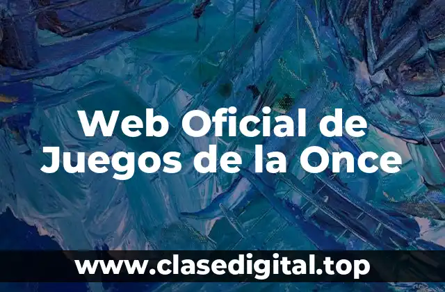 Web Oficial de Juegos de la Once