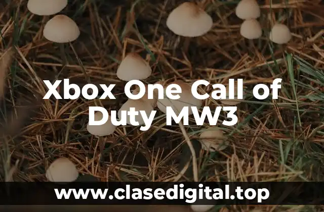 Xbox One Call of Duty MW3