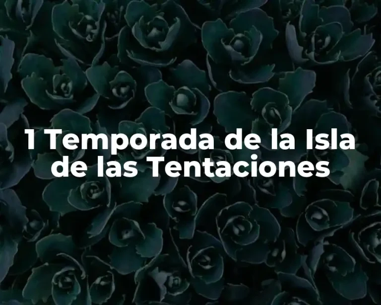 1 Temporada de la Isla de las Tentaciones