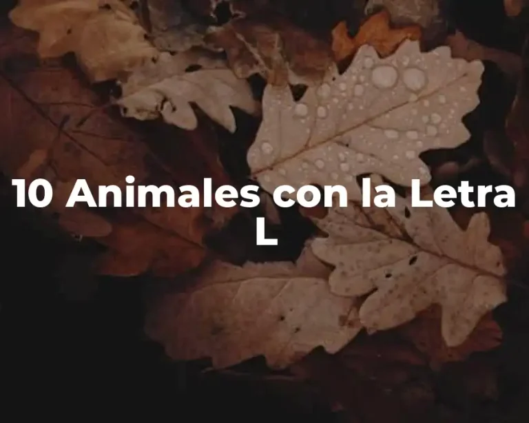 10 Animales con la Letra L