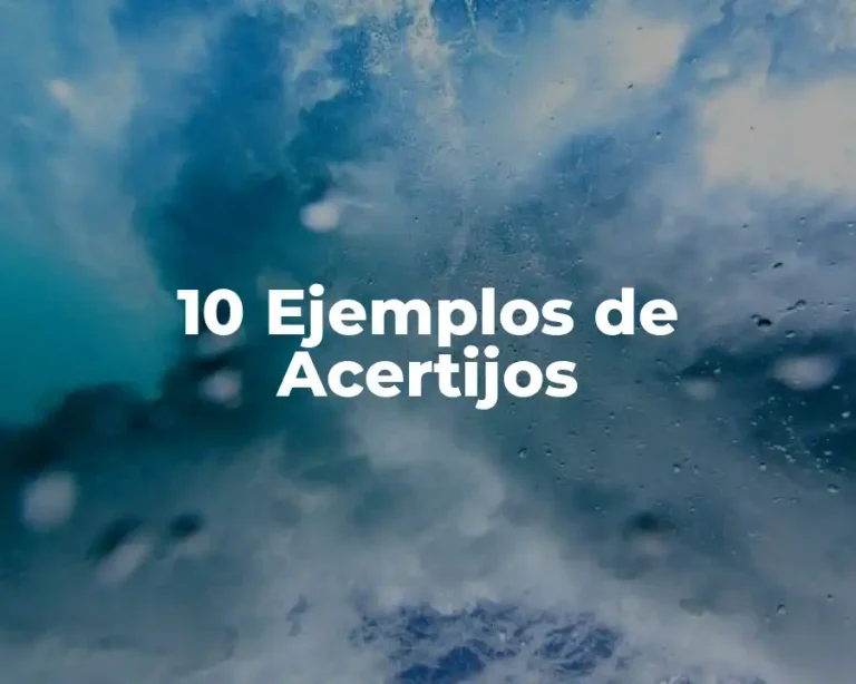 10 Ejemplos de Acertijos