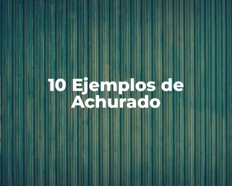 10 Ejemplos de Achurado