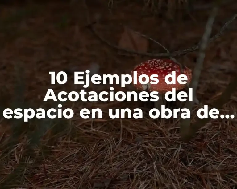 10 Ejemplos de Acotaciones del espacio en una obra de teatro
