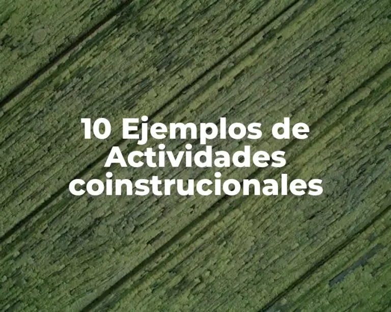 10 Ejemplos de Actividades coinstrucionales