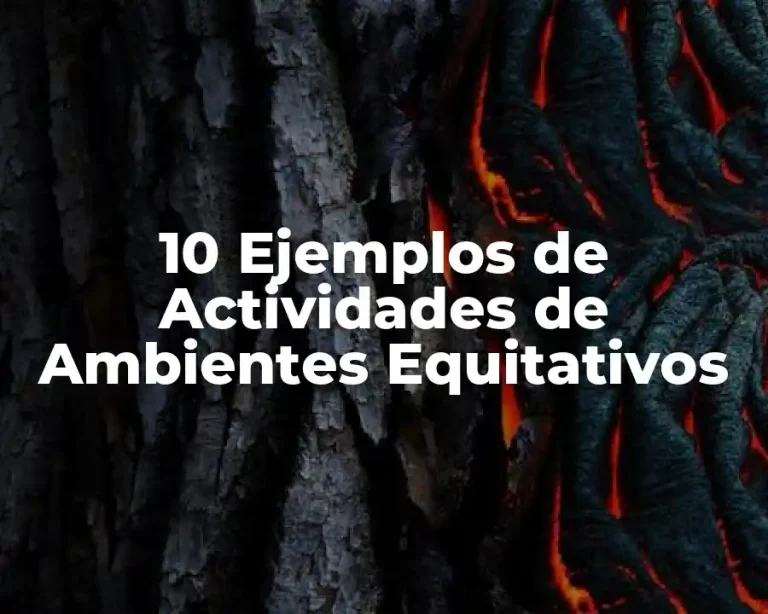 10 Ejemplos de Actividades de Ambientes Equitativos