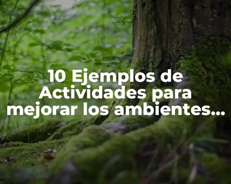 10 Ejemplos de Actividades para mejorar los ambientes de aprendizaje