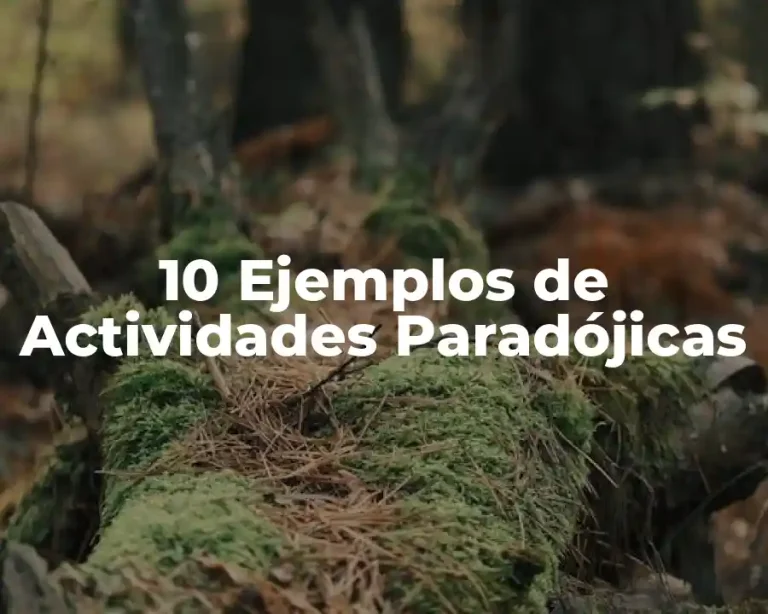 10 Ejemplos de Actividades Paradójicas