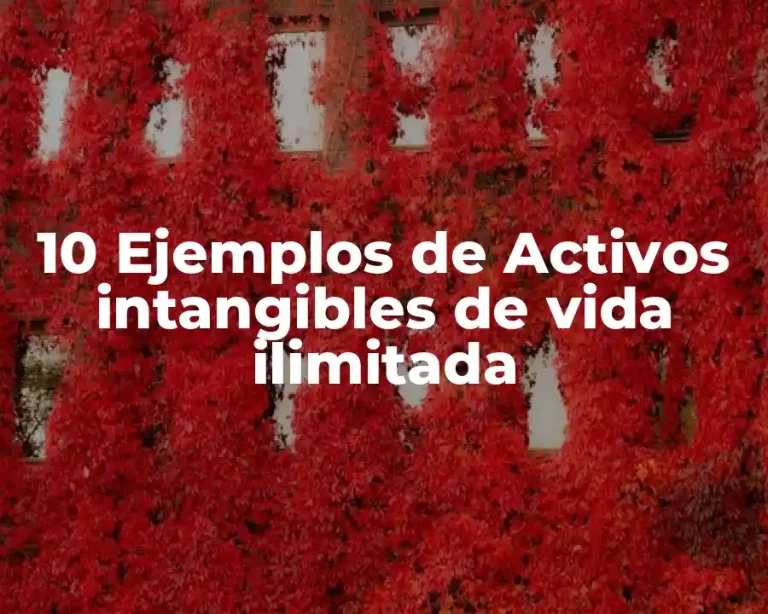 10 Ejemplos de Activos intangibles de vida ilimitada