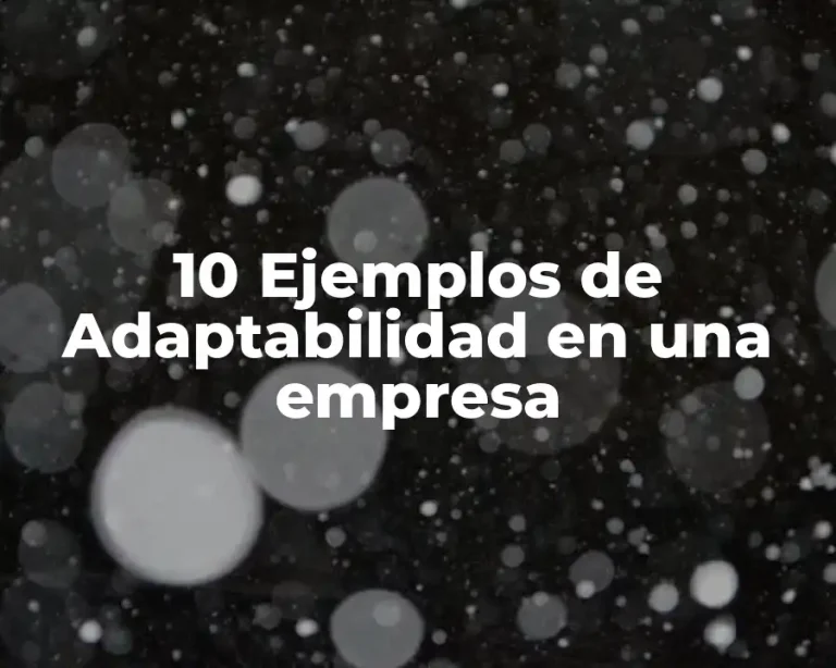 10 Ejemplos de Adaptabilidad en una empresa