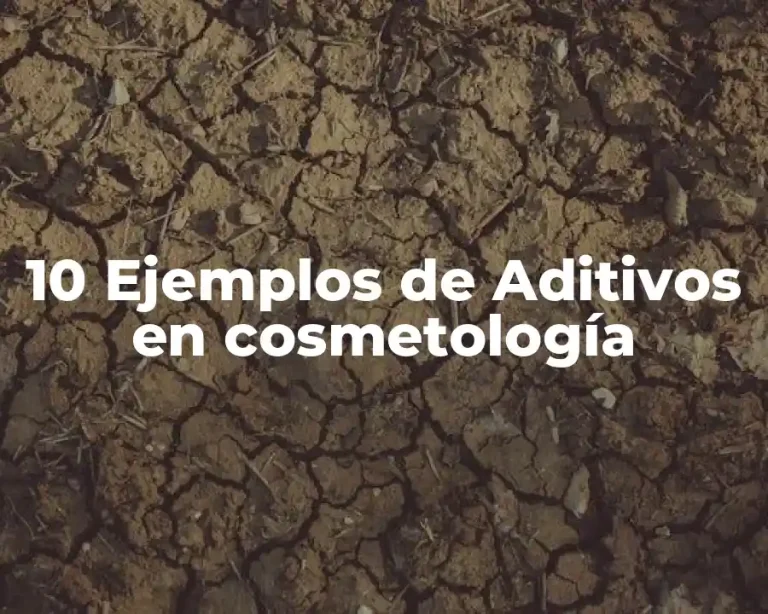 10 Ejemplos de Aditivos en cosmetología