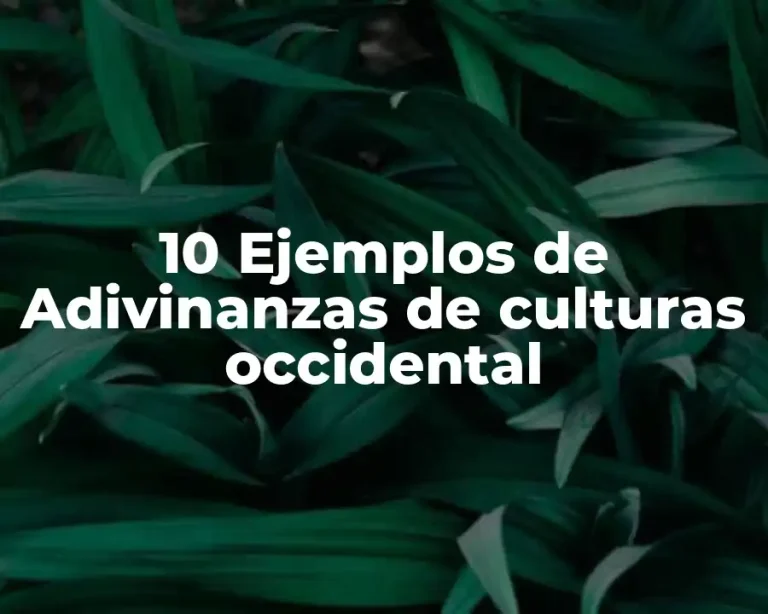 10 Ejemplos de Adivinanzas de culturas occidental