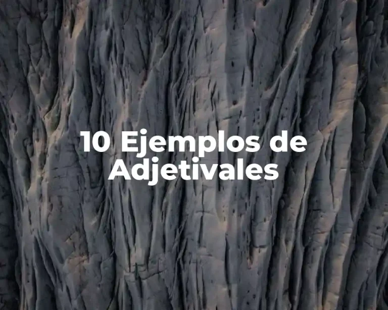 10 Ejemplos de Adjetivales