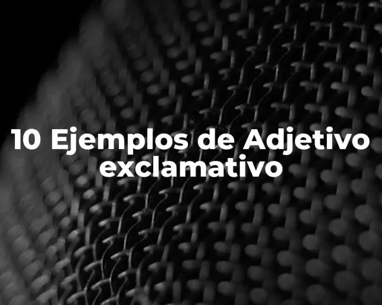 10 Ejemplos de Adjetivo exclamativo