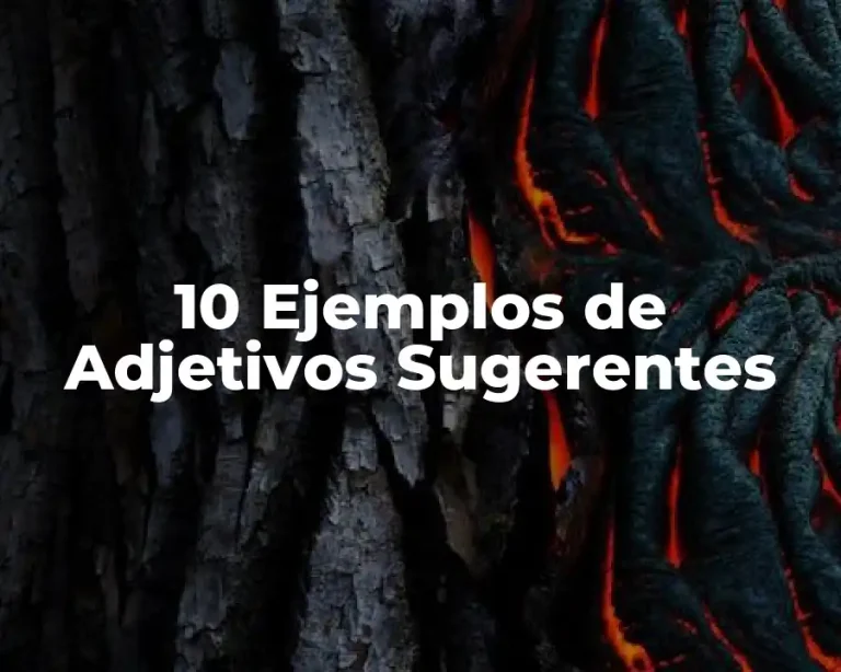 10 Ejemplos de Adjetivos Sugerentes