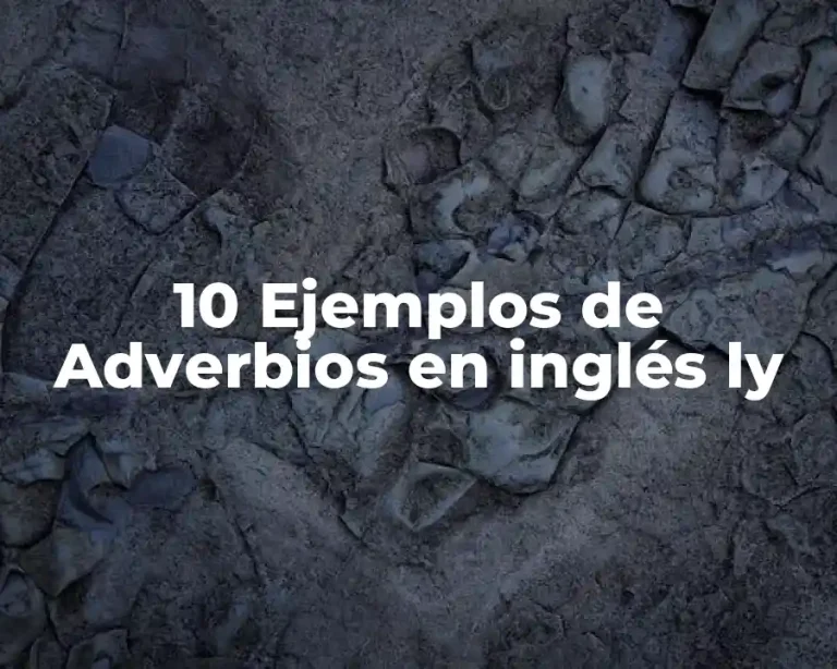 10 Ejemplos de Adverbios en inglés ly