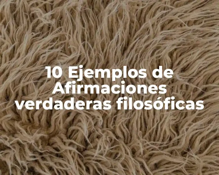 10 Ejemplos de Afirmaciones verdaderas filosóficas
