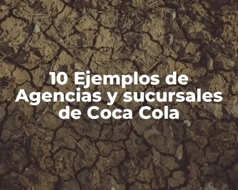 10 Ejemplos de Agencias y sucursales de Coca Cola