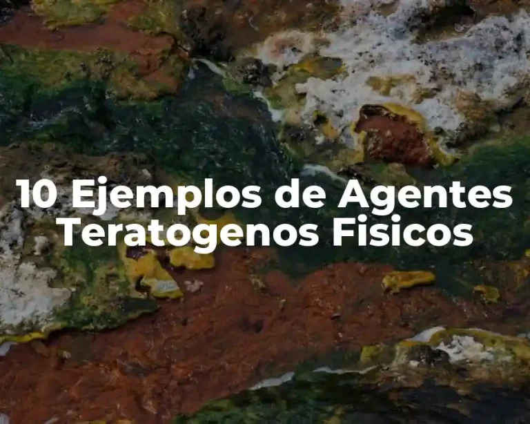 10 Ejemplos de Agentes Teratogenos Fisicos