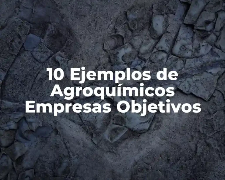 10 Ejemplos de Agroquímicos Empresas Objetivos