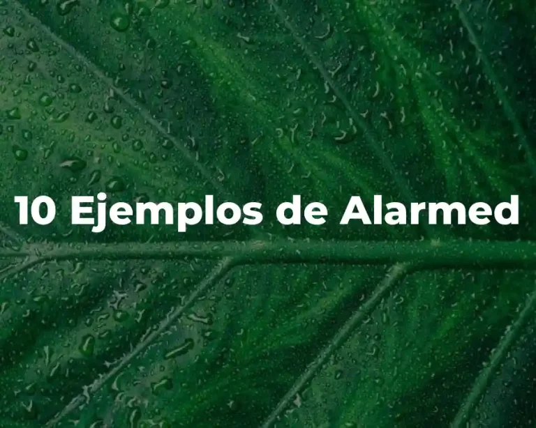 10 Ejemplos de Alarmed
