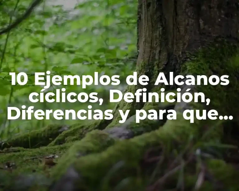 10 Ejemplos de Alcanos cíclicos, Definición, Diferencias y para que sirve