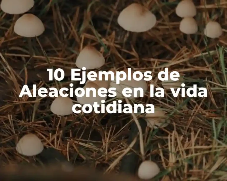 10 Ejemplos de Aleaciones en la vida cotidiana