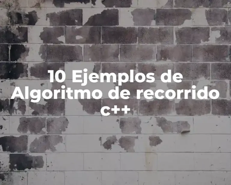 10 Ejemplos de Algoritmo de recorrido c++