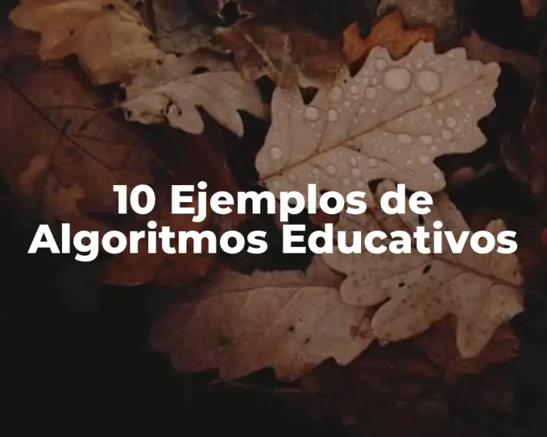 10 Ejemplos de Algoritmos Educativos