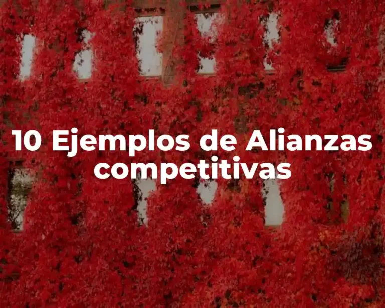 10 Ejemplos de Alianzas competitivas
