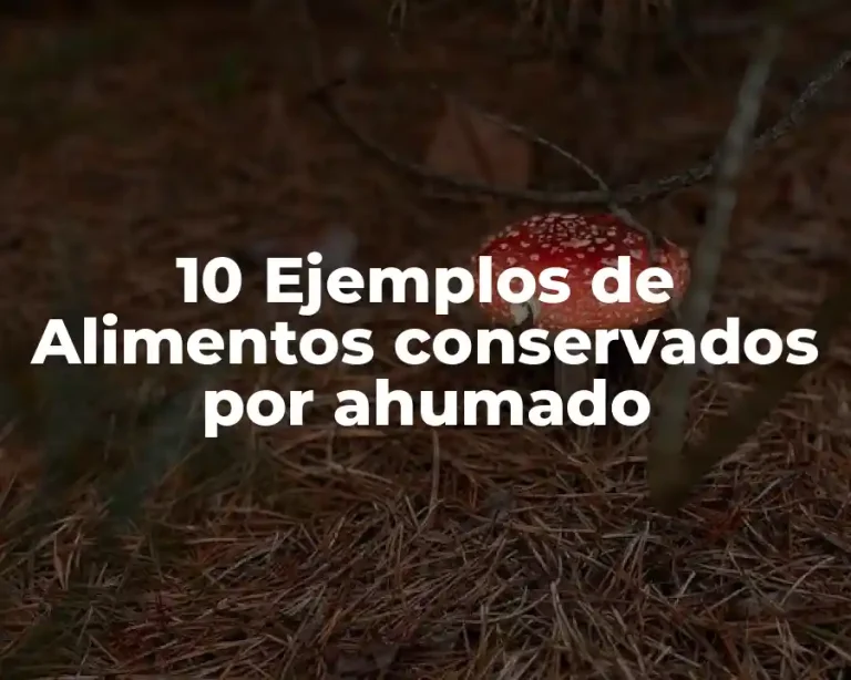 10 Ejemplos de Alimentos conservados por ahumado