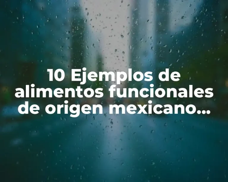 10 Ejemplos de alimentos funcionales de origen mexicano scielo