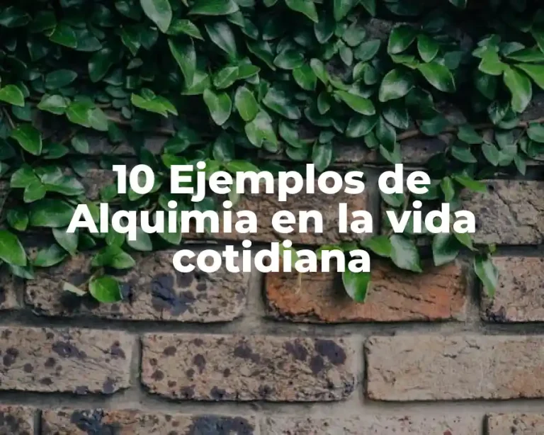 10 Ejemplos de Alquimia en la vida cotidiana