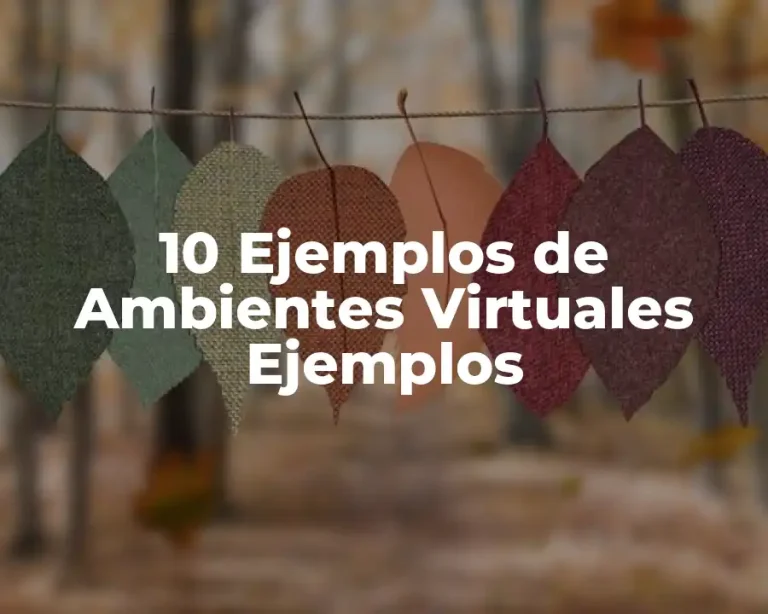 10 Ejemplos de Ambientes Virtuales Ejemplos