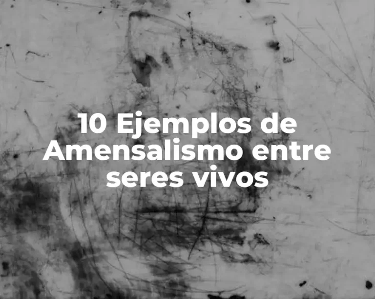 10 Ejemplos de Amensalismo entre seres vivos